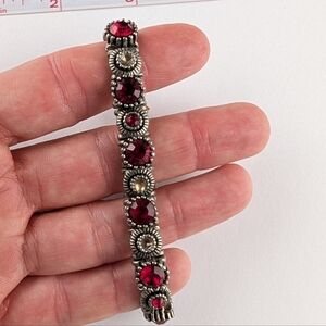 Red Stone Bracelet Maybe Garnet?